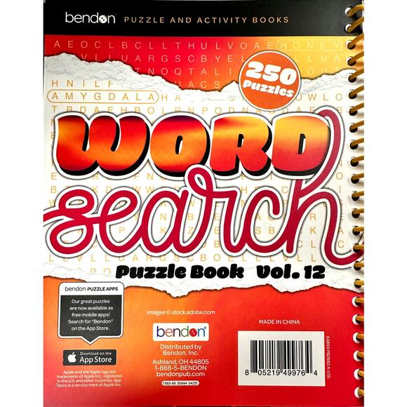 Word Search Puzzle Book Volume 12 250 Puzzles Great Gift! - Picture 6 of 6